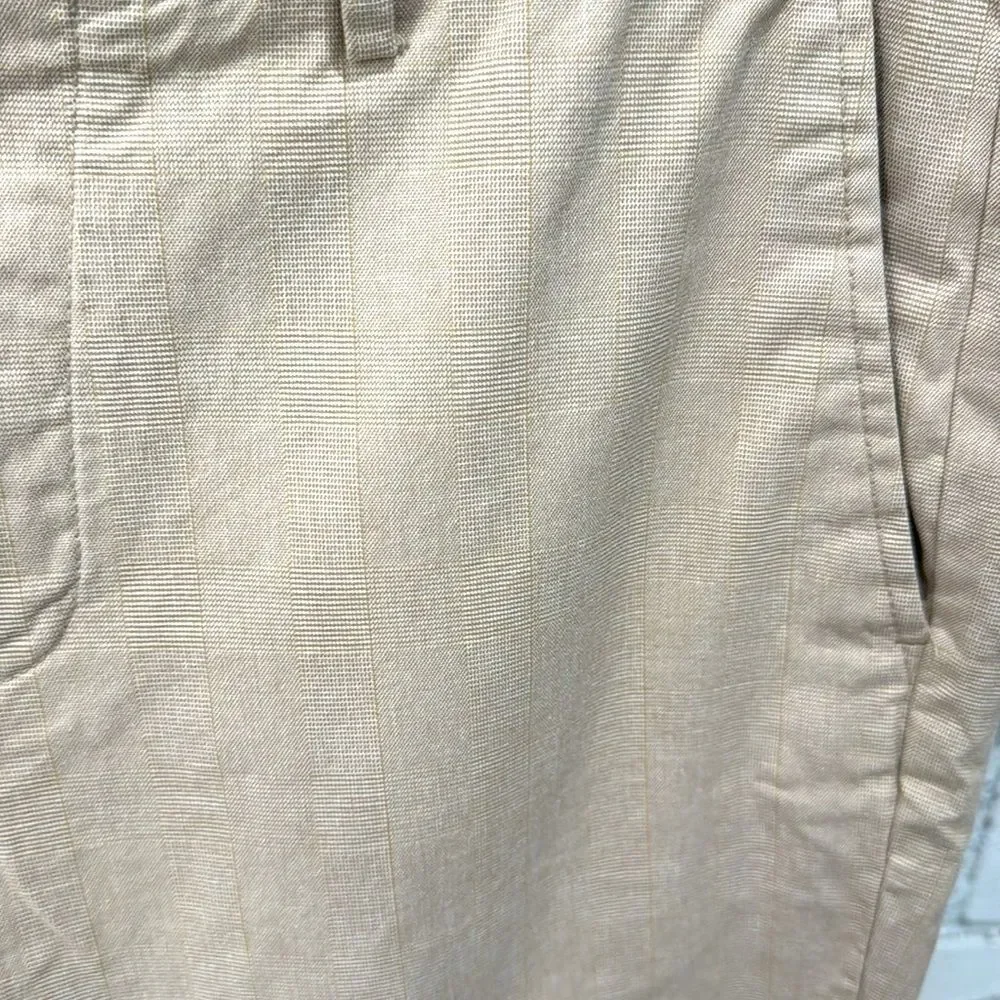 Banana Republic Mens Chino Pants khaki Tan Aiden Fit 33x32 100% Cotton
